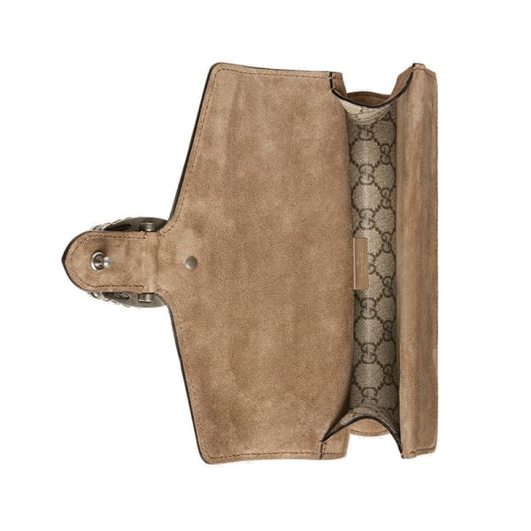 Gucci small canvas double G tiger head buckle shoulder crossbody bag - Image 4