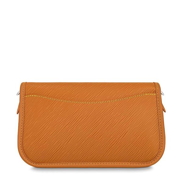 LV grain leather resin logo silver buckle single shoulder diagonal cross bag - Image 4