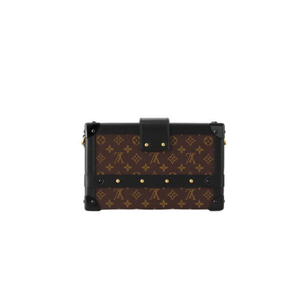 LV embroidered letter canvas with leather and metal buckle shoulder bag - Image 4