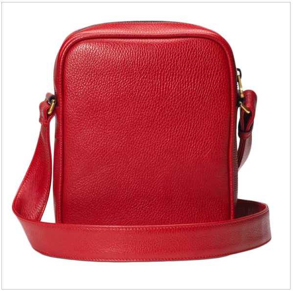 Gucci Red Leather Classic Letter Shoulder Bag Crossbody Bag - Image 4