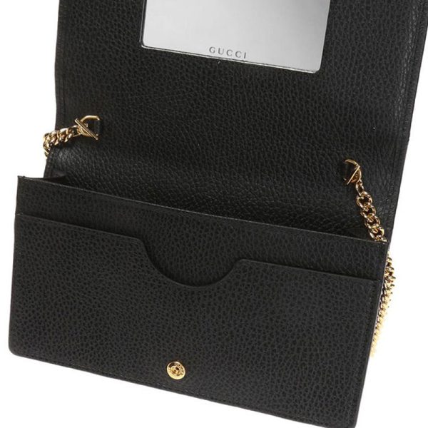 Gucci Classic Metal Double G Lychee Pattern Chain Shoulder Bag - Image 4