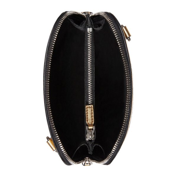 Gucci leather gold foil shell single shoulder crossbody bag - Image 4