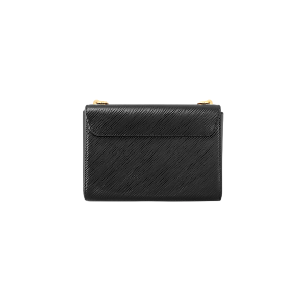 LV Medium Black Grain Leather Shoulder Bag - Image 4