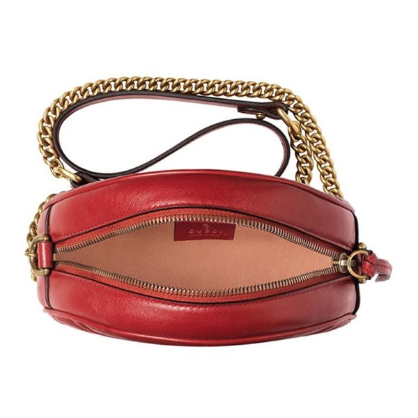Gucci Mini Bull Leather Round Chain Shoulder Slant Bag - Image 4