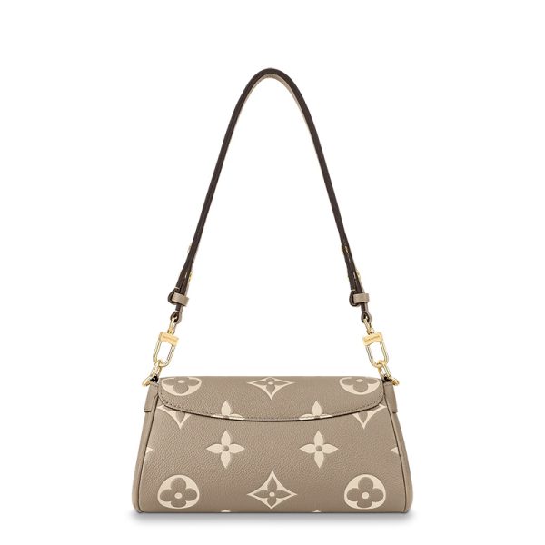 LV embossed grain leather single shoulder diagonal cross bag