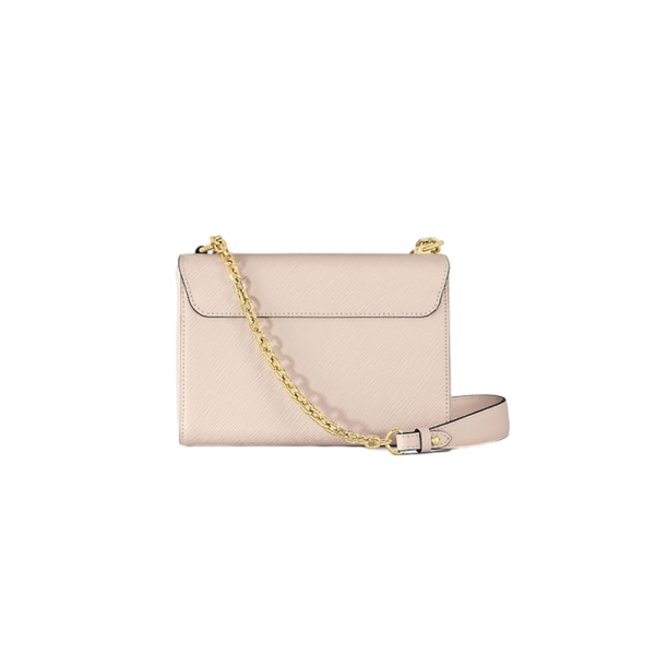LV medium beige grain cowhide gold metal veneer crossbody bag/shoulder bag - Image 4
