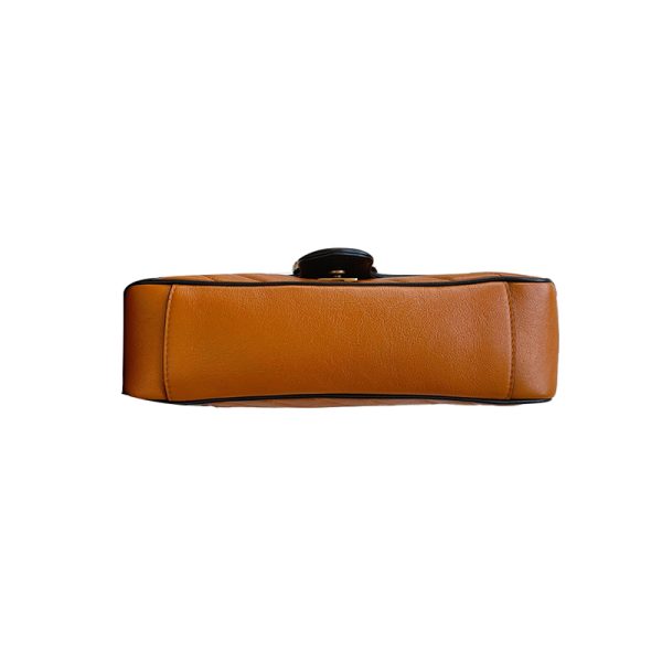 Gucci pumpkin colored black border bag - Image 2