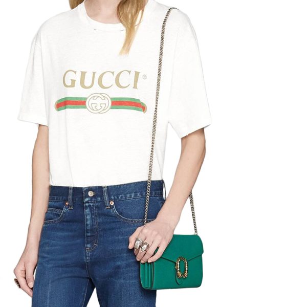 Gucci Mini Emerald Leather Cross Shoulder Bag - Image 4