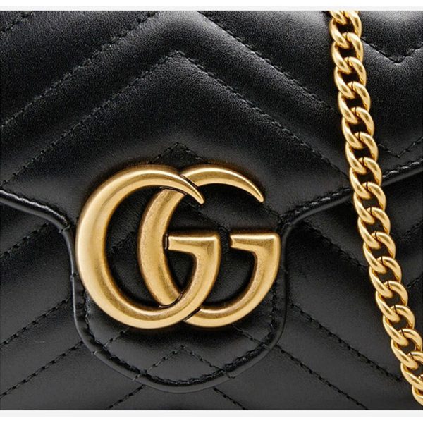 Gucci black leather shoulder crossbody bag - Image 4
