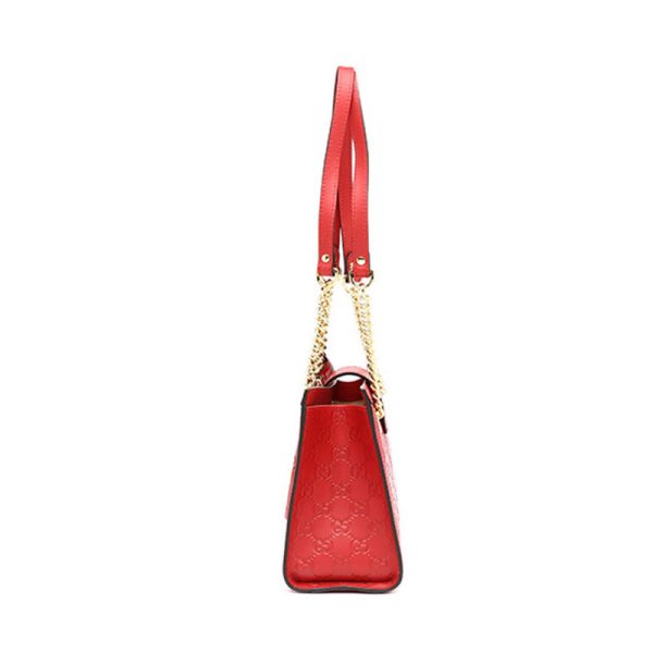 Gucci red cowhide single shoulder diagonal cross bag - Image 4