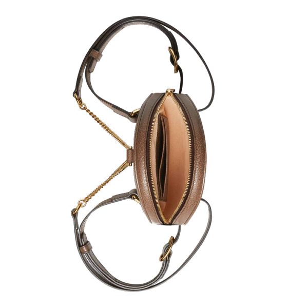 Gucci Mini Brown Canvas Spliced Leather Pancake Backpack - Image 4