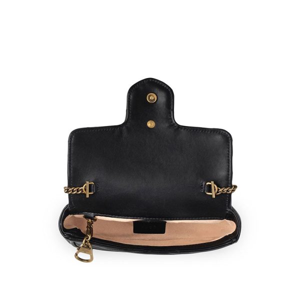 Gucci Black Leather Buckle Cross Shoulder Bag - Image 4