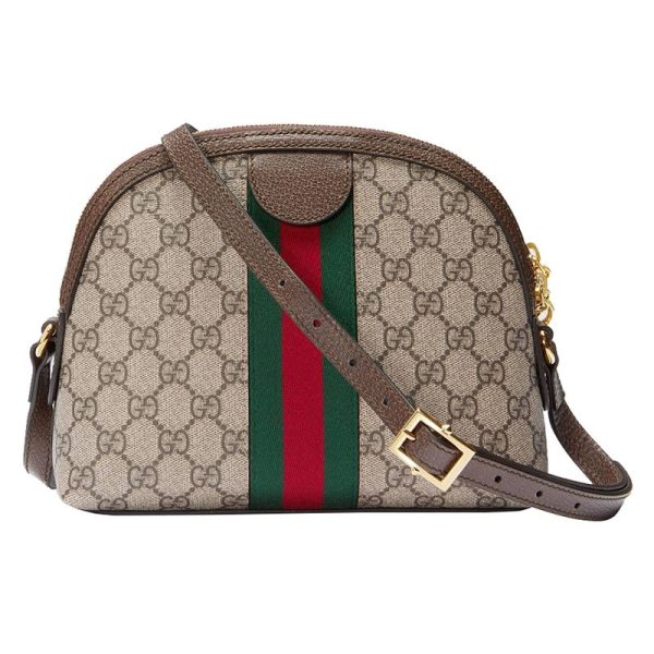 Gucci woven flower single shoulder diagonal shell bag - Image 4