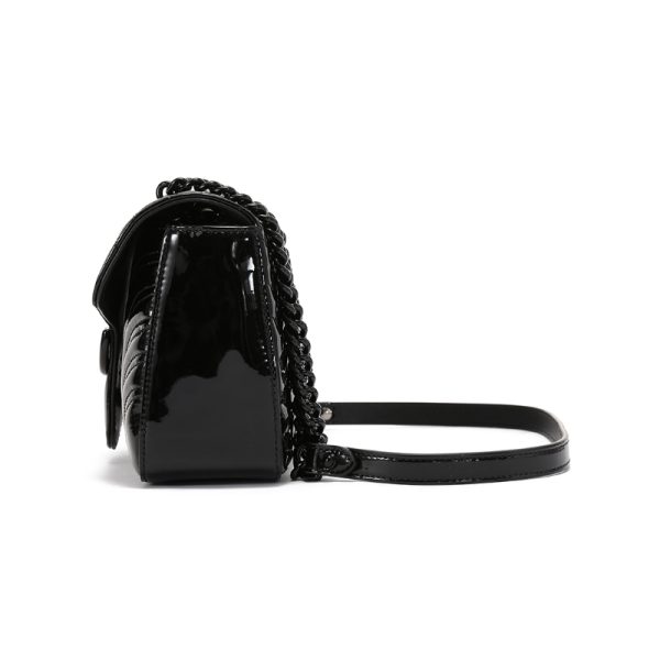 Gucci small patent leather double G buckle shoulder crossbody bag - Image 3