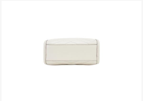 Gucci Mini Beige/White Canvas Shoulder Bag - Image 4