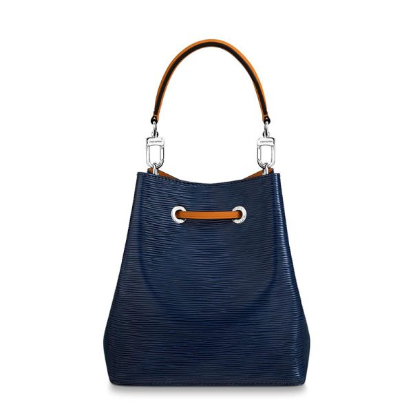 LV water ripple grain leather with saffron yellow single shoulder crossbody bag - Image 4