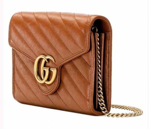 Gucci Brown Canvas Shoulder Bag - Image 3