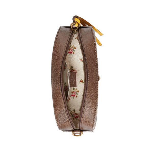 Gucci beige canvas tiger head shoulder diagonal camera bag - Image 4