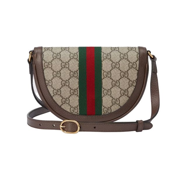 Gucci Mini Beige/Ebony Canvas/Leather Shoulder Bag - Image 4