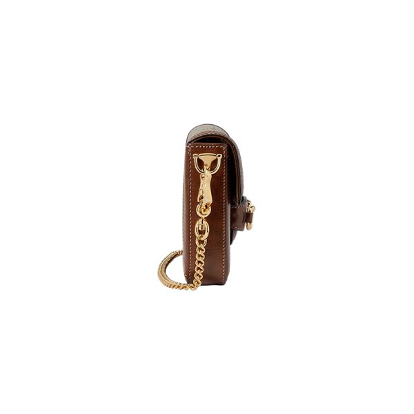 Gucci Mini Beige/Ebony Canvas Shoulder Bag with Leather - Image 4