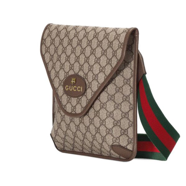 Gucci canvas/leather GG medium mailman bag - Image 4