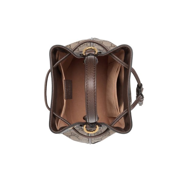 Gucci Small Canvas GG Bucket Bag - Image 4