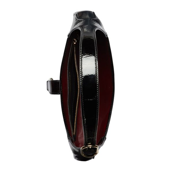 Gucci small black patent leather shoulder bag - Image 3