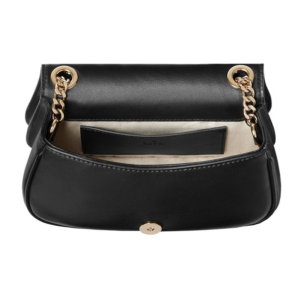 Gucci Small Black Leather Shoulder Bag - Image 4