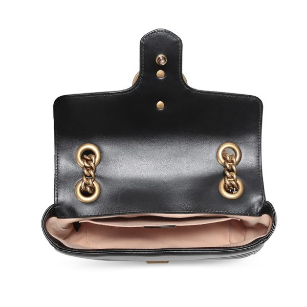 Gucci Black Leather Shoulder Bag - Image 4