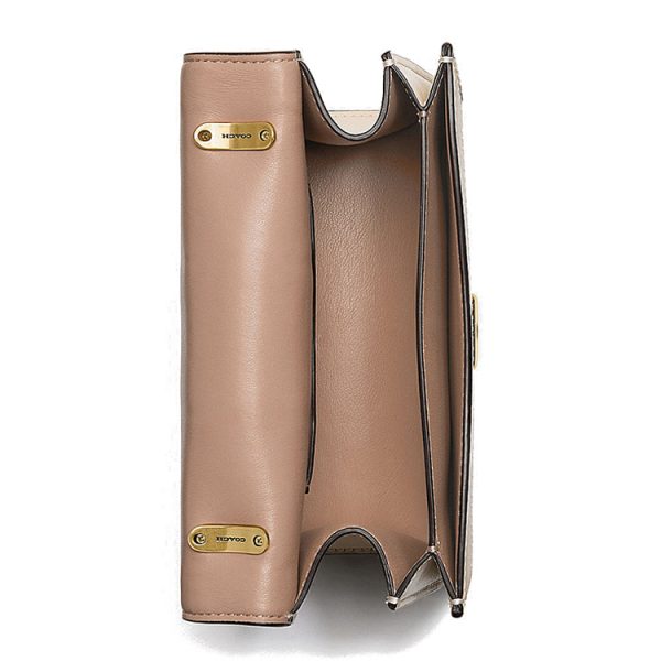 Coach leather jacquard fabric shoulder bag - Image 4
