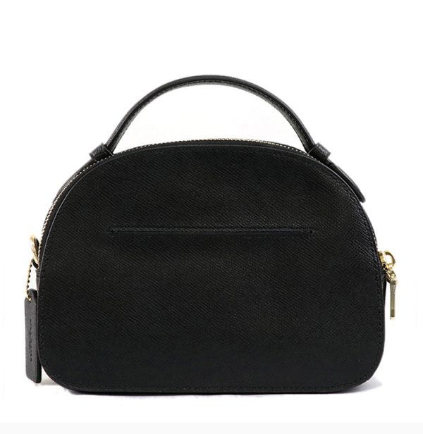 Coach Black Leather Printed Cross Shoulder Bag - Image 4