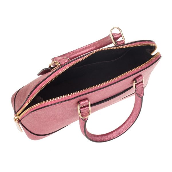Coach small pearl powder cowhide shoulder crossbody bag - Image 4