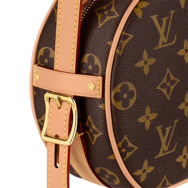 LV brown vintage cowhide round cake handbag - Image 4