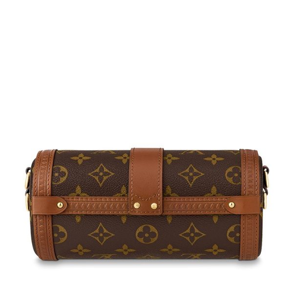 LV brown presbyopia detachable shoulder strap, hand-held diagonal cross cylindrical shoulder bag - Image 4