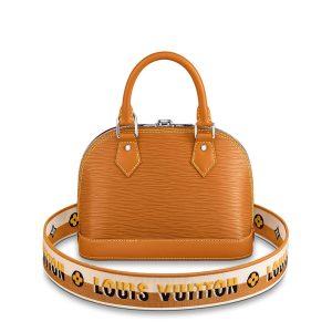 LV caramel brown grain cowhide single shoulder diagonal cross bag