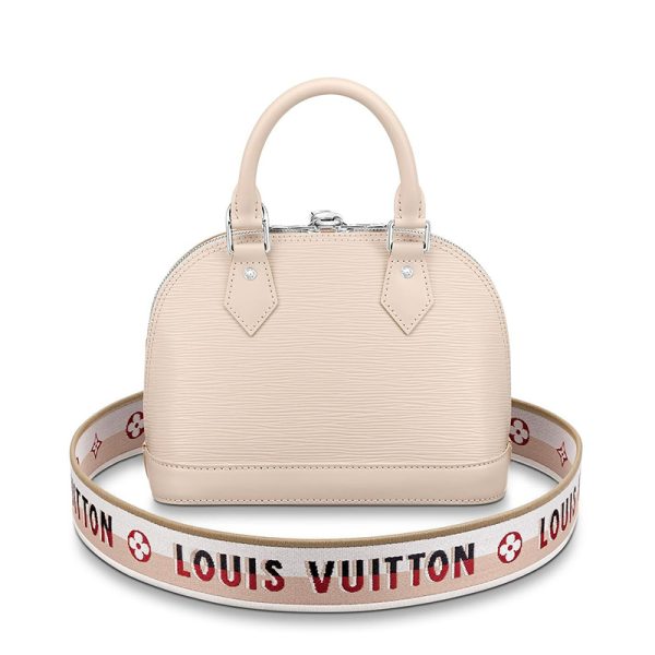 LV beige grain leather single shoulder diagonal cross bag