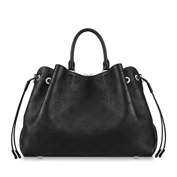 LV black cowhide engraved perforated single shoulder diagonal cross bag - Image 4