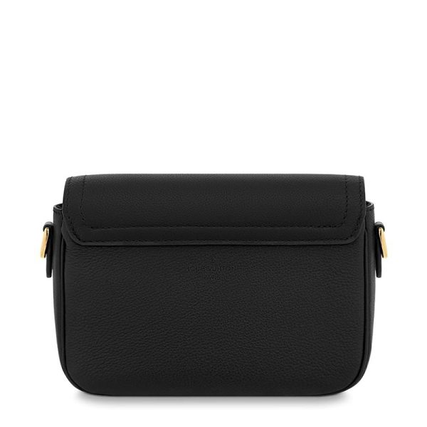 LV black cowhide gold buckle gold chain flip open single shoulder diagonal cross bag - Image 4