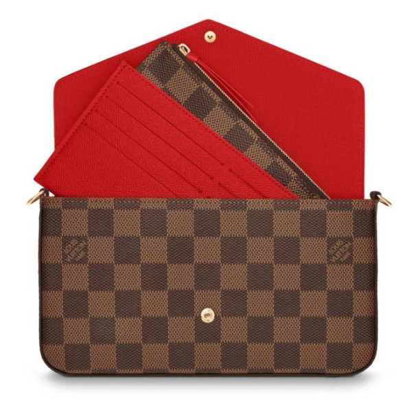 LV checkerboard chain shoulder bag - Image 5