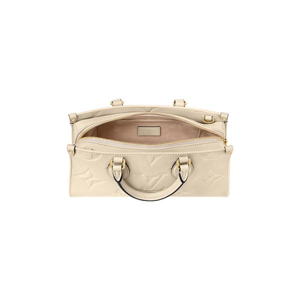 LV cream white embossed grain cowhide shoulder bag - Image 5