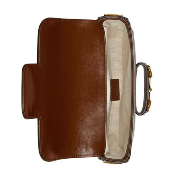 Gucci mini beige canvas retro flip shoulder crossbody bag - Image 5