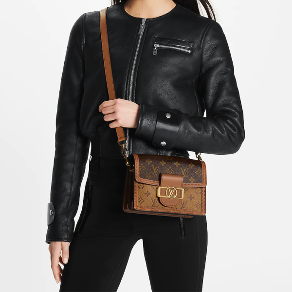 LV Classic Dauphine Women's Mini Canvas Shoulder Bag - Image 5