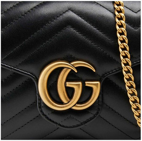Gucci Mini Leather Quilted Handbag Single Shoulder Crossbody Bag - Image 5