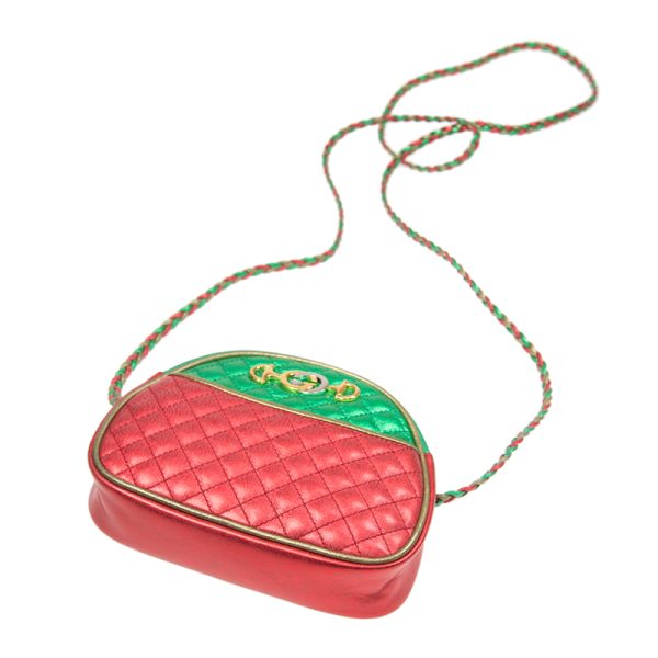 Gucci mini laminated cowhide single shoulder crossbody handbag - Image 5