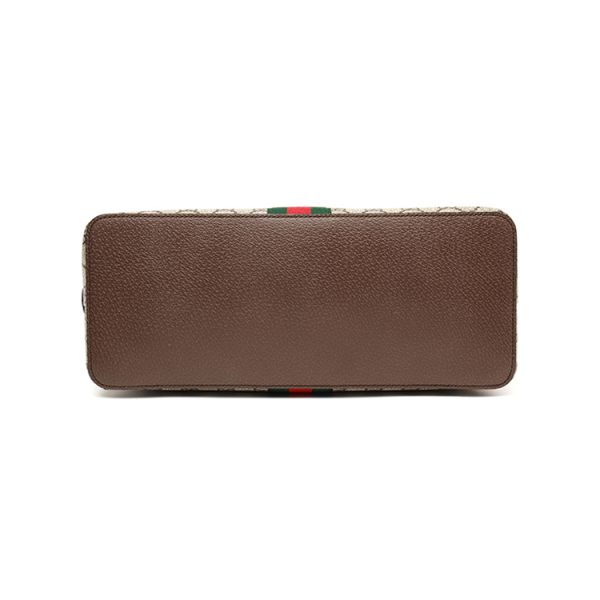 Gucci GG Medium Canvas/Leather Handbag - Image 5