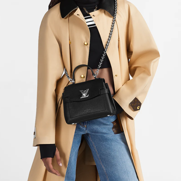 LV mini black grain leather chain crossbody/shoulder bag - Image 5