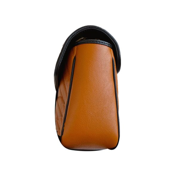 Gucci pumpkin colored black border bag - Image 3