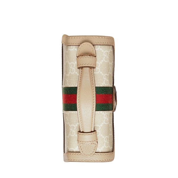 Gucci mini beige vintage canvas leather shoulder bag - Image 5