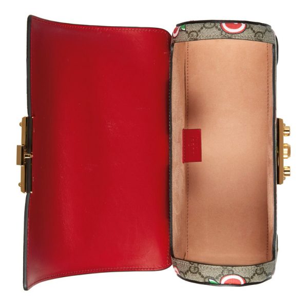 Gucci Red Apple Bamboo Knot Handbag - Image 5