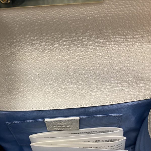 Gucci leather hot stamping star bee pad lock bag - Image 5